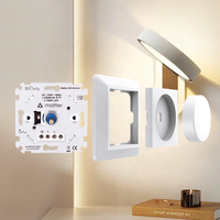 Bilihondim EU Matter Over Thread Wall Switches Rotary Smart Dimmer 200W 1 Channel Wireless Remote Control Used for Chandelier