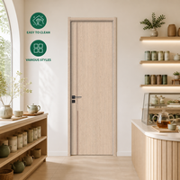 Porte intérieure contemporaine en panneau mélaminé, écologique, imperméable et durable, en MDF, pour hôpital et hôtel