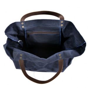 Nouveau sac fourre-tout durable imprimé avec logo, sac de courses réutilisable en toile cirée, grand sac décontracté imperméable pour le shopping - Product Image 2