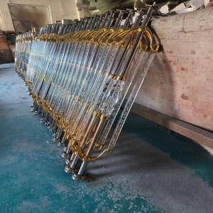 Fournisseurs de premier rang Décoration de la maison Balustrades en cristal moderne Rampe acrylique <span class=keywords><strong>transparente</strong></span> d'<span class=keywords><strong>escalier</strong></span> en PVC - Product Image 2