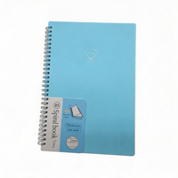 Carnet à spirales personnalisé à couverture rigide, carnet à spirales transparent B5, carnet à spirales ligné personnalisé en gros pour usage scolaire