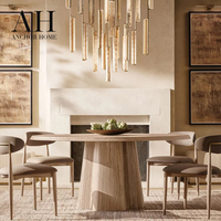 Ensemble de salle à manger moderne en chêne massif, 6 chaises, table de salle à manger contemporaine de luxe, écologique, durable, fabrication directe en bois de noyer