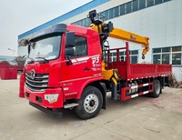 Grue de levage montée sur mini-camion de 3 à 10 tonnes, prix usine, avec moteur Weichai, flèche télescopique, hauteur de levage 16,2 m, système hydraulique, Chine