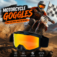 Lunettes de motocross à prix fabricant, logo personnalisé, protection UV, lunettes de moto tout-terrain, lunettes de sport