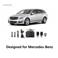 Für Mercedes-Benz R-Klasse Schlüsselloses Zugangssystem mit Startknopf Upgrade-Kit mit Optionaler Mobiler App und Griffsensor