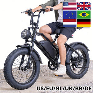 Vélo de montagne électrique tout-terrain, 48V500W, sept vitesses, pneus larges, amortissement, frein à disque, feux avant et arrière - Product Image 3
