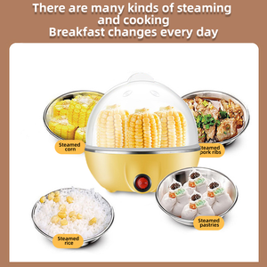 Nouvel appareil de cuisine automatique électrique jaune pour faire bouillir les œufs en plastique, silencieux, pour un usage domestique, respectueux de l'environnement, capacité de 1 à 7 œufs - Product Image 5