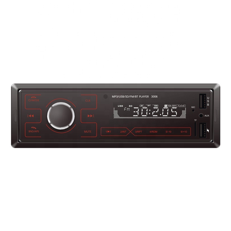 FM BT AUX Télécommande Sans Fil Écran Tactile Voiture Lecteur de Musique MP3