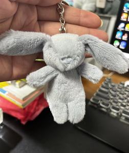 Vente en gros de <span class=keywords><strong>lapin</strong></span> en peluche mignon porte-clés porte-clés pendentif de sac portable en fourrure <span class=keywords><strong>pour</strong></span> femmes - Product Image 6