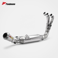 Système d'échappement complet en acier inoxydable à prix de gros Forsound Factory, silencieux court pour Yamaha MT09 FZ09 2014-2020 Moto