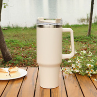 304 acier inoxydable 40oz isolé paille moderne maison Fitness BingBa tasse tasse à café 1200ml crème glacée tasse bouteille d'eau avec poignée