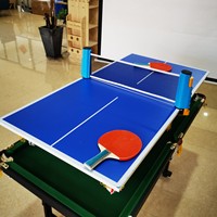 Filet de ping-pong réglable pour usage domestique, grand format, avec raquettes de tennis de table, livré en boîte colorée