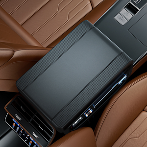 2025 सार्वभौमिक शैली की मेमोरी फोम कार आर्मरेस्ट कुशन कार सेंटर कंसोल कवर पैड स्टोरेज पॉकेट के साथ कवर पैड - Product Image 2