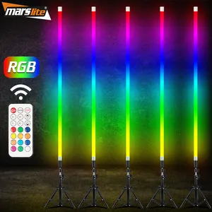 Marslite tubo de luz de led t8, luz portátil, usb, recarregável, controle remoto, sem fio, dj, tubo de luz