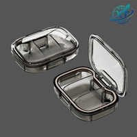 Mini boîte de rangement pour médicaments de voyage, pour pilules et comprimés, conteneur de rangement portable en PS