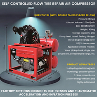 Compresseur d'air compact horizontal pour service de pneus AUTO, doté d'un réservoir supérieur, largement utilisé pour les travaux de réparation quotidiens