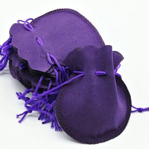 Sac à bijoux en velours recyclable 7*8CM, pochette avec cordon de serrage, emballage pour bijoux - Product Image 6