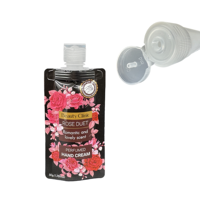 Pochette de voyage portable personnalisée pour cosmétiques, pochette à bec verseur, gel douche, shampoing, lotions, sac en plastique Mylar