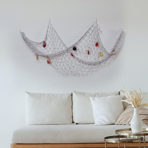Red <span class=keywords><strong>de</strong></span> pesca Náutica para fiesta, foto <span class=keywords><strong>de</strong></span> estilo mediterráneo, decoración <span class=keywords><strong>de</strong></span> pared gráfica, mesa, habitación <span class=keywords><strong>de</strong></span> casa, figurita <span class=keywords><strong>de</strong></span> Halloween, adorno <span class=keywords><strong>de</strong></span> red - Product Image 1