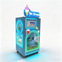 Distributeur automatique de crème glacée molle, entièrement automatique, à monnayeur, avec paiement par QR code, pour centres commerciaux et cinémas