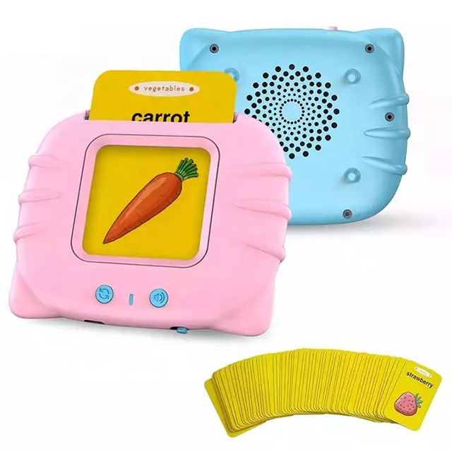 2022 Talking Audible English Customized Kids Gift Learning Preschool Educational Toys ABS PP PS Material Voice Learning Card