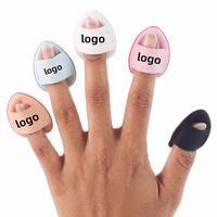 Esponja de Maquillaje Personalizada de Fábrica, Mini Esponja en Forma de Lágrima, Suave y Adhesiva, para Uso en Seco/Húmedo, para Corrector y Fijación