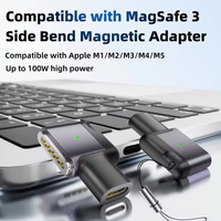 Nouvel adaptateur de charge rapide magnétique PD 100W Type-C vers Mag3 compatible avec MacBook Air / Pro M1 M2 M3 M4 M5