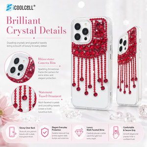 เคสโทรศัพท์มือถือ KingSoul พรีเมียมหรูหรา ดีไซน์เพชรเต็มตัว วัสดุ TPU+PC+กระจก พร้อมห่วงแม่เหล็กกันกระแทก ตกแต่งด้วยกลิตเตอร์ - Product Image 2