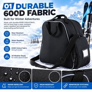 Sac <span class=keywords><strong>de</strong></span> transport pour bottes <span class=keywords><strong>de</strong></span> <span class=keywords><strong>ski</strong></span> et snowboard, sac <span class=keywords><strong>de</strong></span> <span class=keywords><strong>sport</strong></span> durable avec bandoulière réglable pour les voyages <span class=keywords><strong>de</strong></span> <span class=keywords><strong>ski</strong></span>, les sports d'hiver et les aventures en plein air - Product Image 2