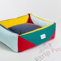 Lit pour chien et chat Etrip, écologique, durable, grand, amovible, lavable, luxe, mousse à mémoire de forme, design de créateur