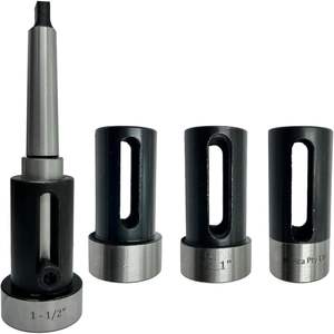 Ensemble de porte-filières impériales assorties pour tour à métaux, type flottant MT2, 13/16-1-1/2 pouces, filières à filetage, acier à outils allié, noir époxy - Product Image 4