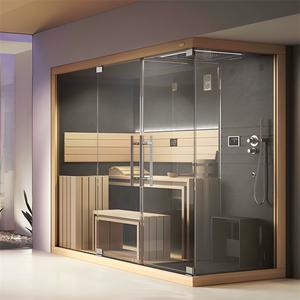 Sauna Interior de Madera Sólida de Hemlock con Ventanas Transom, Modelo <span class=keywords><strong>Jing</strong></span> En KD-5002D-2, de Alta Calidad para 2 Personas, con Infrarrojos Lejanos, para Villa - Product Image 6