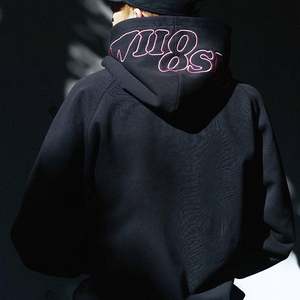 Sudadera con capucha de algodón 100% blanca personalizada Unisex, cuello con capucha bordado de gran tamaño, patrón estampado para hombres y mujeres para la temporada de otoño - Product Image 5