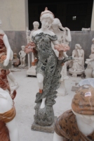 Prix usine grandeur nature sculpture marbre naturel couture couleur extérieur nu femmes nues Sexy marbre fille Sculpture pierre Statue