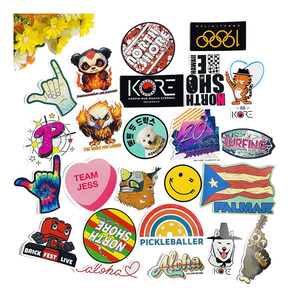 UV Chống Lại Thời Tiết In Ấn Bền Tự Dính Không Thấm Nước Vinyl PVC Dán Chết Cắt Thương Hiệu Logo Tùy Chỉnh Dán - Product Image 6