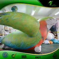 Décoration géante, perroquet gonflable lumineux pour la publicité, ballon en forme d'oiseau de dessin animé gonflable, figurine à l'hélium