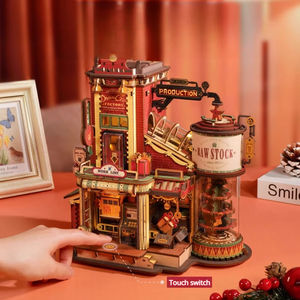 Cadeau <span class=keywords><strong>de</strong></span> <span class=keywords><strong>Noël</strong></span>, puzzle 3D en bois, modèle éducatif à assembler, artisanat fait main, blocs <span class=keywords><strong>de</strong></span> construction <span class=keywords><strong>de</strong></span> maison, jouet pour enfants - Product Image 5