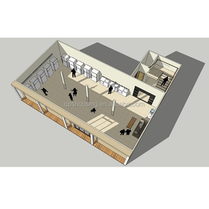Nuevo diseño apartamento y supermercado prefabricadas EPS cemento panel edificios de acero precio de fábrica al por mayor - Product Image 3