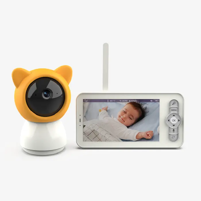 Newest 1080p 5 inch LCD wifi wireless 8 Lullabies camera remote control smart home app video baby monitor