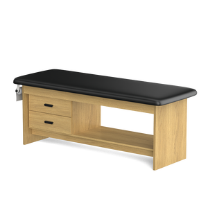 Lettino da Visita Manuale Serie Gamba a Pannello per Trattamenti Medici e Massaggi, Arredamento Ospedaliero in Legno Massello per Clinica con Rivestimento Interamente in Laminato - Product Image 6