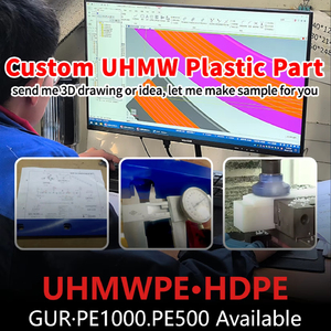 Pelat UHMWPE berat molekul Ultra tinggi 1240mm * 3000mm * 10mm pelat warna putih alami layanan potong CNC lembar bahan plastik PE1000 - Product Image 5