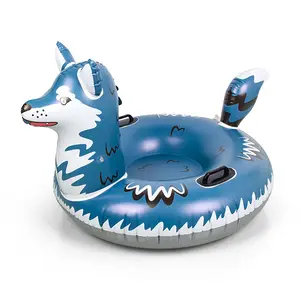 Winter Outdoor-Spiel Benutzer definierte PVC Hochwertige Wolf und Hund aufblasbare Float Snow Tube für Hersteller