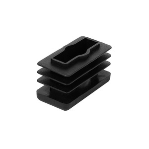 Plastic Adjustable <b>Feet</b> M6 15x30 Rectangular Plug Anti Slip Furniture <b>Sofa</b> <b>Foot</b> Black Injection Molded Part - Product Image 2