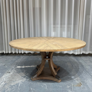 Đơn giản hiện đại rắn gỗ vòng bàn ăn thiết lập mới thiết kế hiện đại cho nhà hàng sử dụng đồ nội thất - Product Image 2