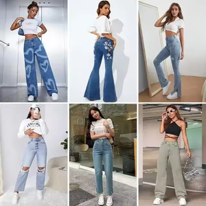 Sili Günstige Großhandel Gute Qualität Skinny Ladies Denim Gebrauchte Jeans Frauen Jeans Stock Lots Overruns Marken kleidung - Product Image 2