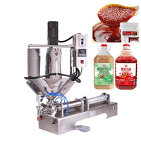 Máquina Semiautomática para Llenado de Pasta con Tolva de Calentamiento y Mezcla para Salsas de Alta Viscosidad