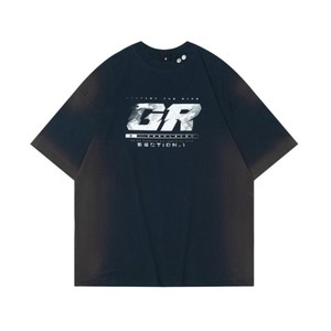Camisa de manga corta de verano de moda retro personalizada con cuello de hebilla en forma de I Street Spray Dirty Craft Camisetas para hombres y mujeres - Product Image 2