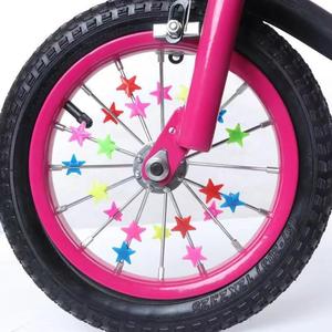 Decoraciones para radios de bicicleta con diseño de estrella <span class=keywords><strong>y</strong></span> mariposa, accesorios para cochecitos, cuentas coloridas, accesorios para radios de bicicleta de montaña - Product Image 3