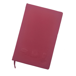 Carnet de notes relié cousu en cuir PU de haute qualité, format A5, rouge, avec bande élastique, pour les cours et les devoirs universitaires - Product Image 3