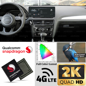 Android 13 Qualcomm CPU Head Unit Car DVD Stereo Player pour AUDI Q5 First Generation 8R 2008-2017 Avec Car GPS Navigation - Product Image 4